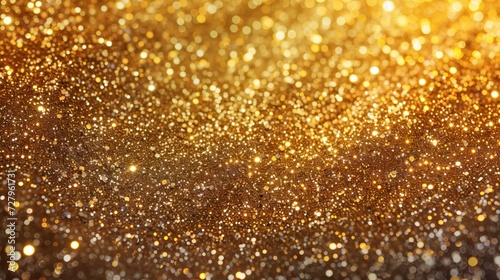 Golden Sparkle Glitter Texture