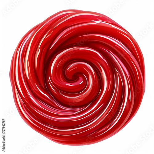 red and white spiral