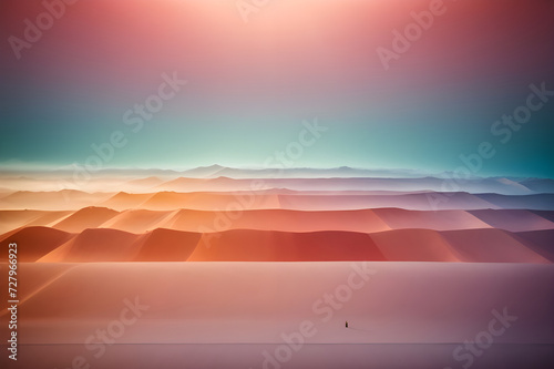 Colors abstract paint festival orange green yellow, AI Generated. 