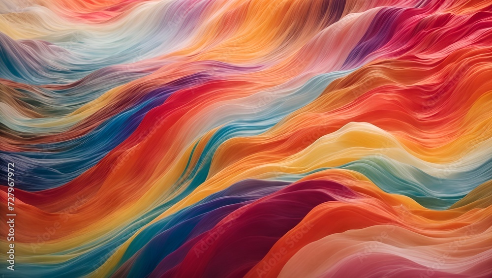 abstract colorful background with waves, wallpaper