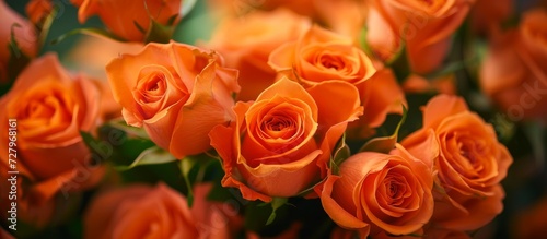 Exquisite Flower Bouquet - Orange Roses in a Stunning Flower Bouquet Arrangement