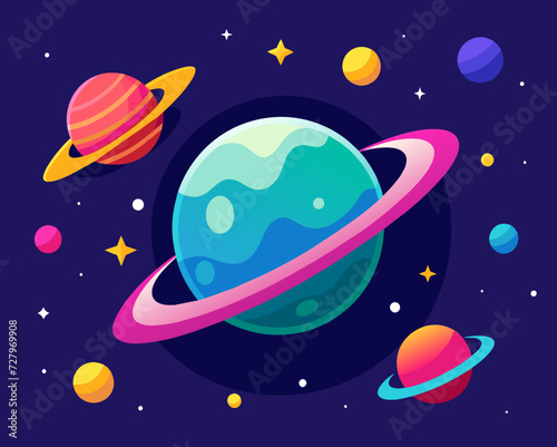 space galaxy planet universe cosmos world vector future  stars eternity