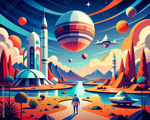 space galaxy planet universe cosmos world vector future  stars eternity