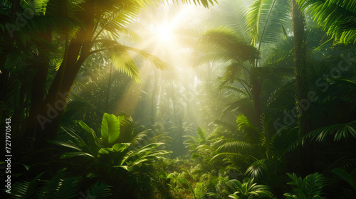 Ethereal Jungle: Sunlight Serenity