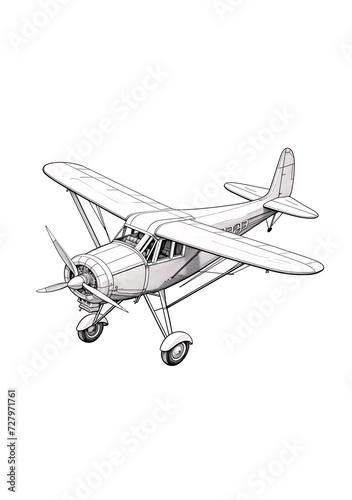 a drawing of a plane
