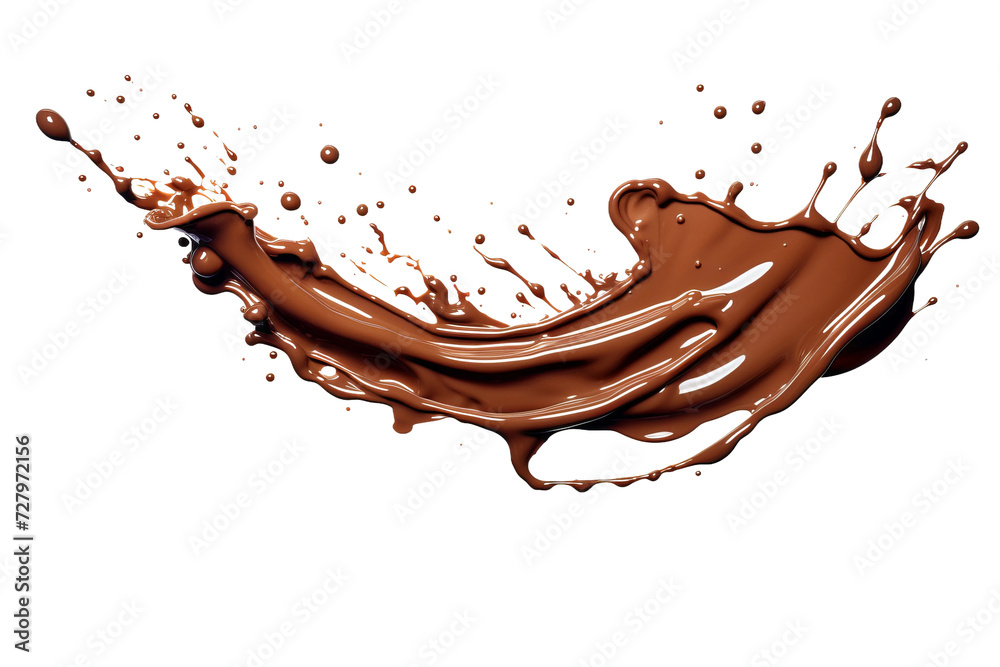 chocolate splash isolated on white background chocolate splash isolated on white background