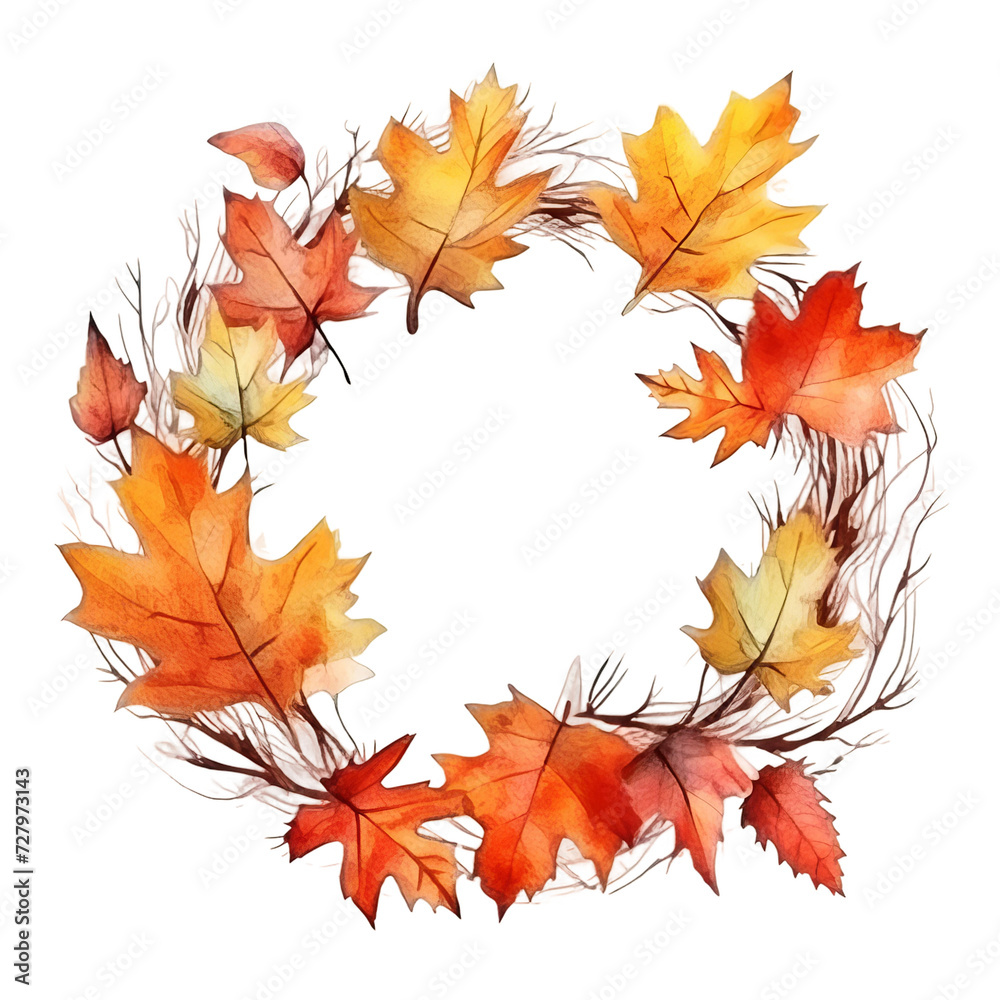 Obraz premium autumn leaves border