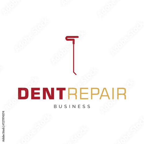Dent Repair Icon Logo Design Template