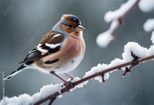 robin on snow © Palwasha