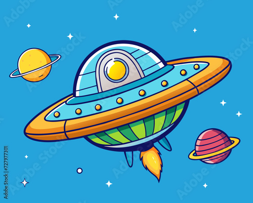 starship space galaxy planet universe cosmos world vector future stars eternity