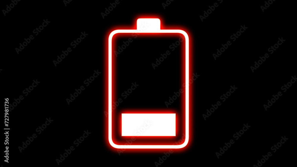Neon charger icon. Glowing green and purple neon line Battery icon Neon charger icon. Glowing green and purple neon line Battery icon