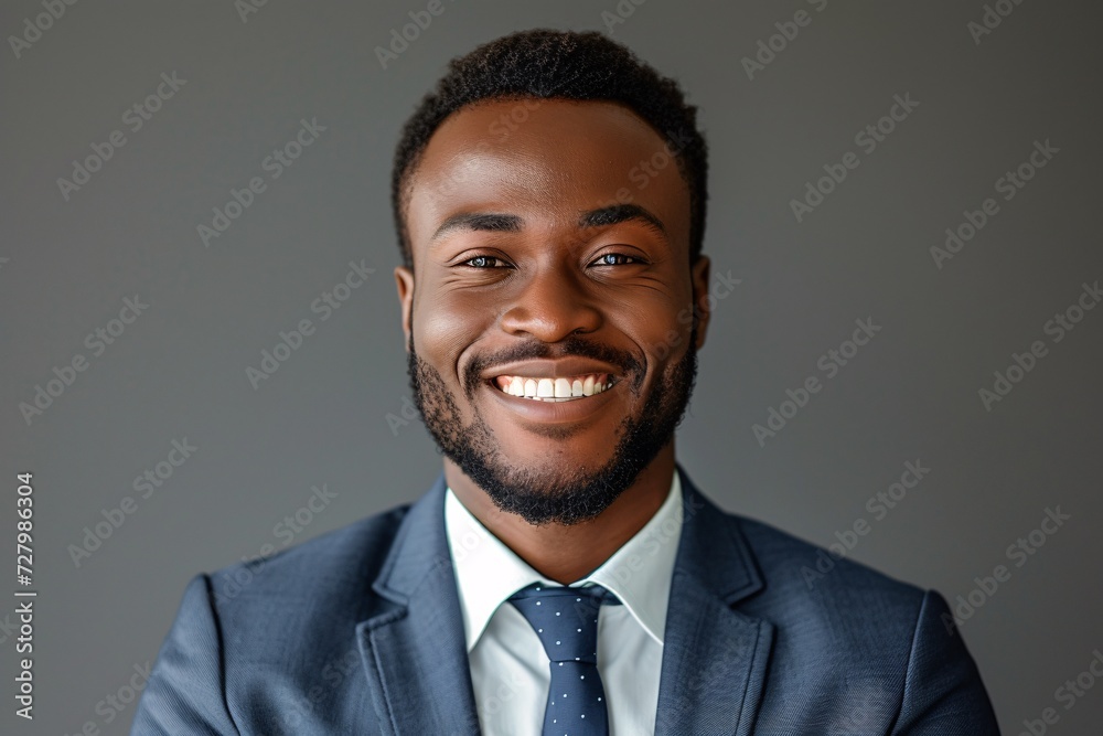 A sharply dressed businessman exudes confidence as he flashes a charming smile against a white wall, showcasing his impeccable taste in formal wear A sharply dressed businessman exudes confidence as he flashes a charming smile against a white wall, showcasing his impeccable taste in formal wear