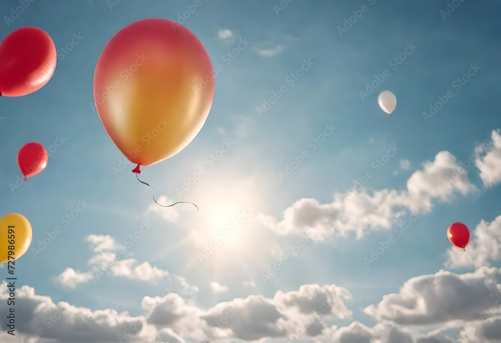 Obraz premium balloons in the sky