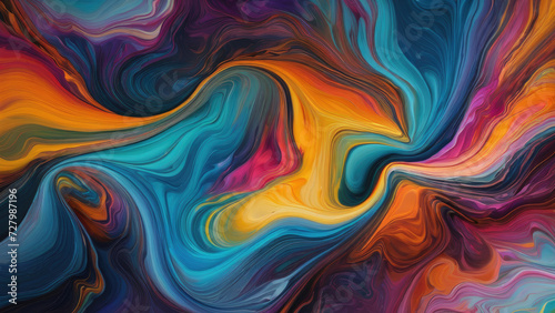 A captivating fusion of fluid colors. © JackBoiler