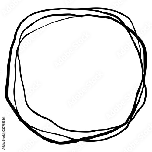 Comic page composition for backdrop layout. Black line graphic hand drawn illustration. Information box space for text, pictures, design. Decorative element borders vintage style hand drawing.