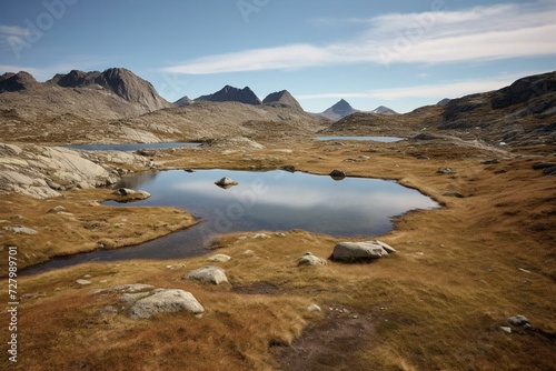 Natural Greenland scenery. Generative AI