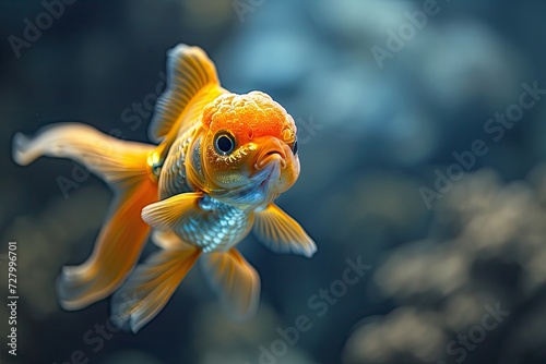 Goldfish Swimming in an Aquarium  Fish Tank  Animal and Pet Shop Backdrop  Underwater Background  Freshwater Wallpaper