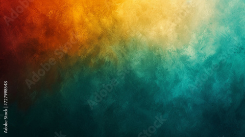 Dark teal, amber, squash, vermillion color gradient background photo