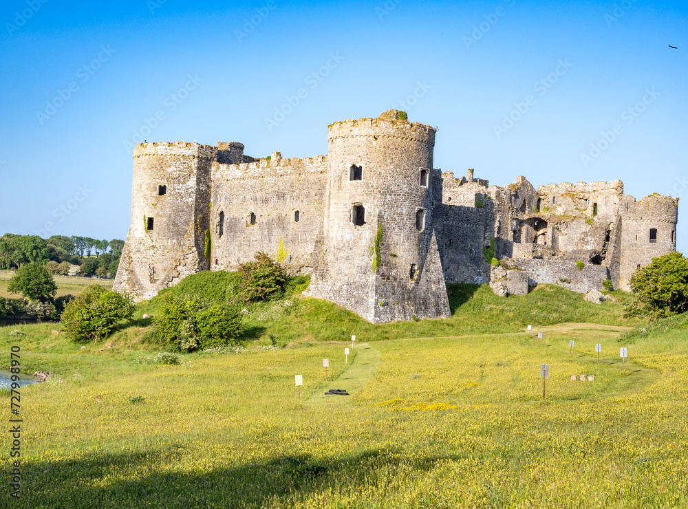 Carew medieval castle in Wales