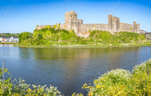 Pembroke medieval castle in Wales