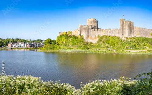 Pembroke medieval castle in Wales