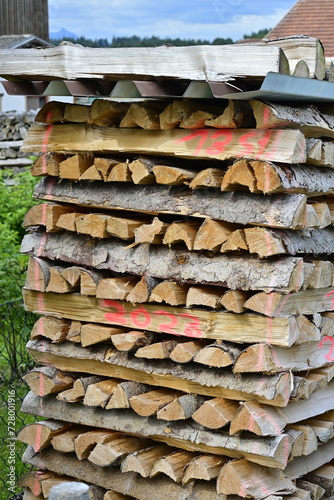 Brennholzstapel