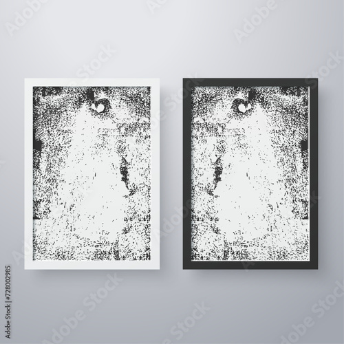 Simple frame with grunge texture style