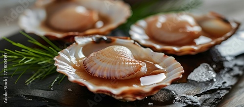 Experience the Exquisite Beauty of Live Scallop in an Open Shell: Live, Scallop, Open, Shell, Live, Scallop, Open, Shell, Live, Scallop, Open, Shell