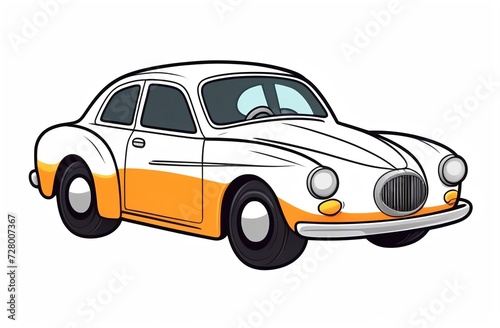 Car on a white background