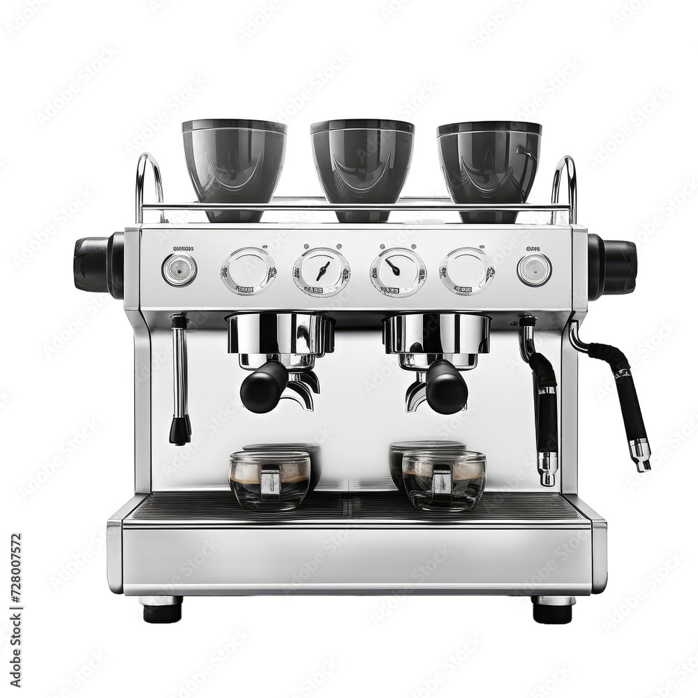 Coffee machine isolated on white or transparent background Coffee machine isolated on white or transparent background