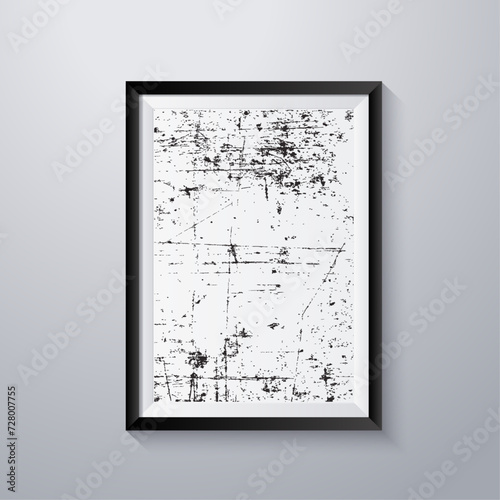 Simple frame with grunge texture style