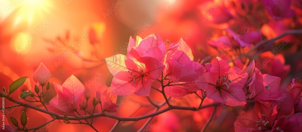 Beauty: Bougainville Blooms Under the Mesmerizing Morning Sun