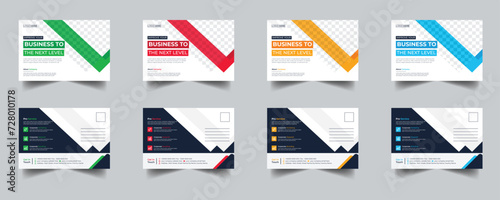 Modern Creative Corporate Post Card Template, Vector Template for Opening Invitation Editable, Professional Business Postcard Design, Event Card Design, Invitation Design, Direct Mail EDDM Template