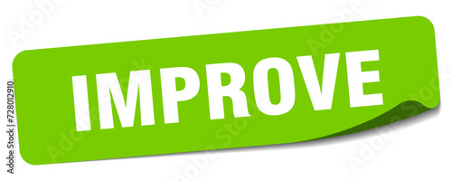 improve sticker. improve label