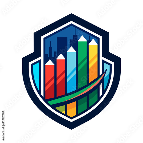 Minimalist bull stock market logo, futuristic living space, abstract blur city, neuter, peacock spider, vintage cat, growing environment logo  Silhouette Vector Graphics element illustration