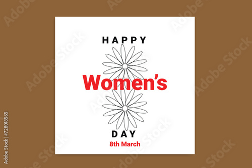 happy women's day social media post 