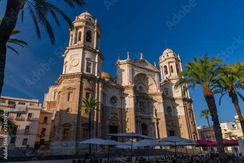 Cathedral of Cadiz (Catedral de Santa Cruz) in Andalusia, southern Spain. It was built between 1722 - 1838