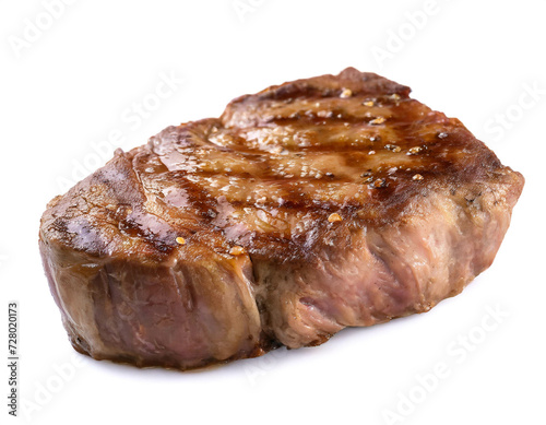 gegrilltes Filet steak vom Rind isoliert auf weißen Hintergrund, Freisteller