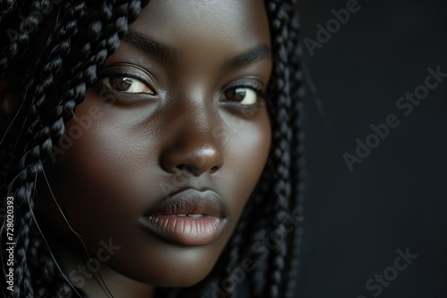 African woman of extreme and delicate beauty