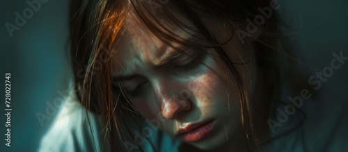 Portrait of a Sad Girl: A Heartfelt Portrayal of a Portrait, Sadness, and a Girl's Emotions