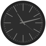 	シンプルな時計のイラスト素材　ベクター