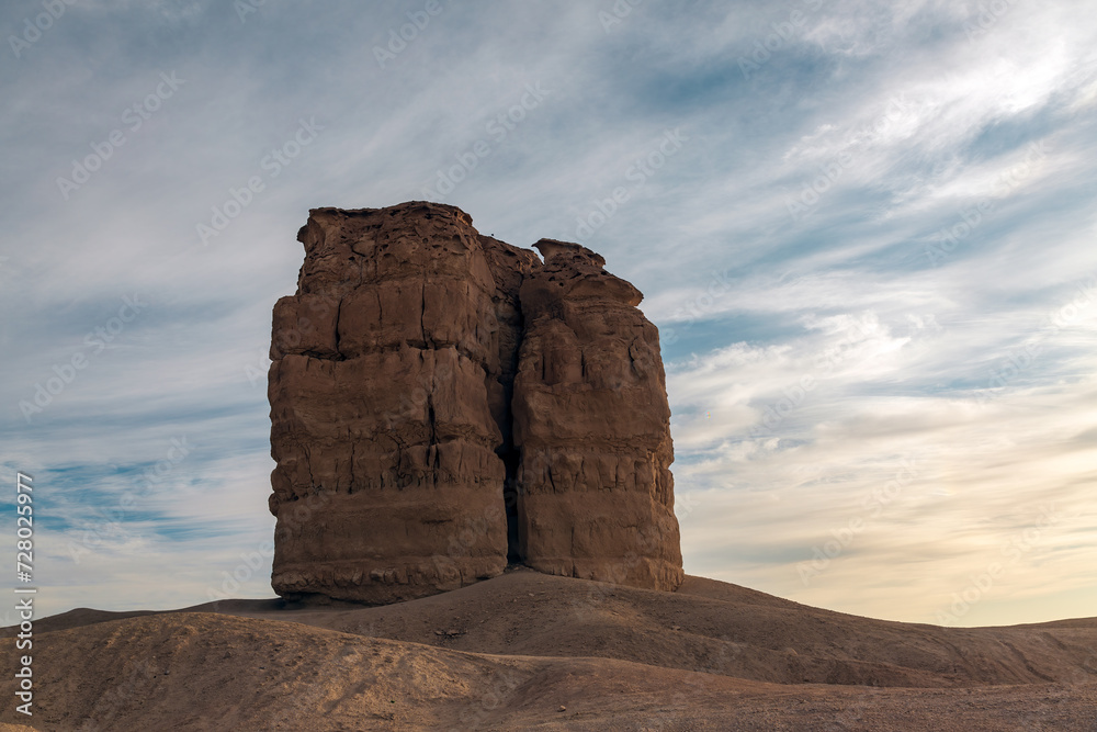 An amazing rock formation in the Arabian desert is called the Devil's Thumb, or the Judah Thumb. Judah (the town) is nearby, 160 kilometers from Dhahran, Saudi Arabia.