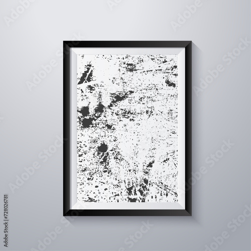 Simple frame with grunge texture style
