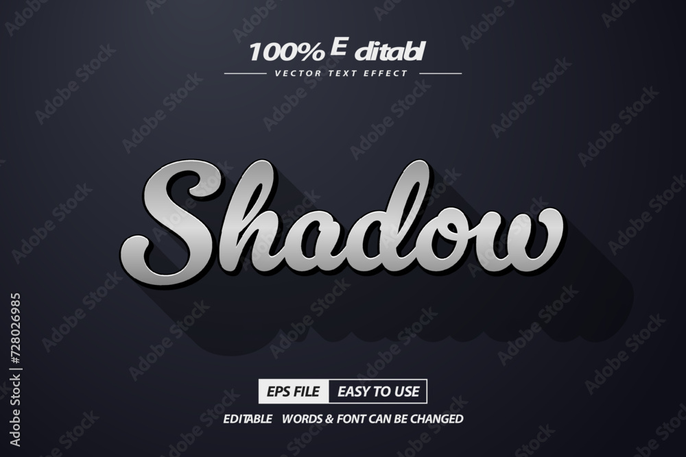Shadow text effect or font style modern and creative text style Shadow text effect or font style modern and creative text style