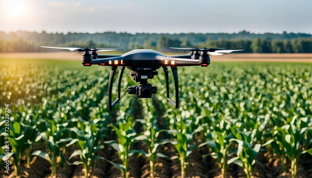 flying drone above crop. future farming technology. drone being used in farming sector. Modern agro-industry concept. technology in agricultural sector. flying drone above crop. future farming technology. drone being used in farming sector. Modern agro-industry concept. technology in agricultural sector.