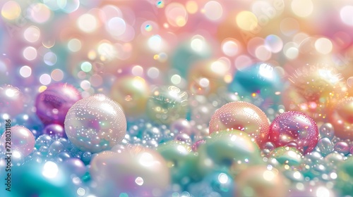 Colorful pearl jewelry wallpaper background