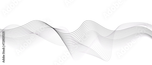 abstract background with waves. blend line background. abstract black wave on white background