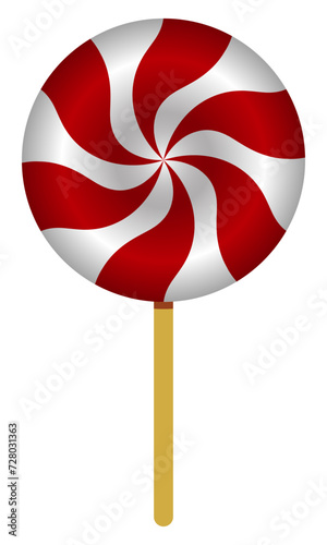 Candy lollipop sweet delicacy on a stick isolated
