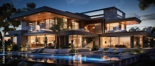 Experience the allure of a modern and uniquely attractive house that redefines the standards of contemporary living. 