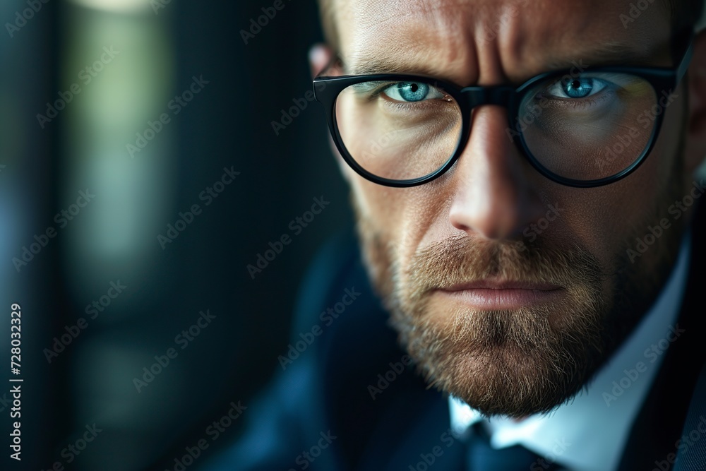anxious inspector with a very serious face anxious inspector with a very serious face